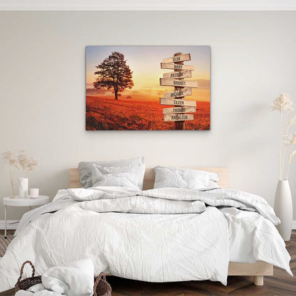 Personalised Canvas "Sunset"