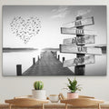 Personalised Canvas "Sunset B/W"