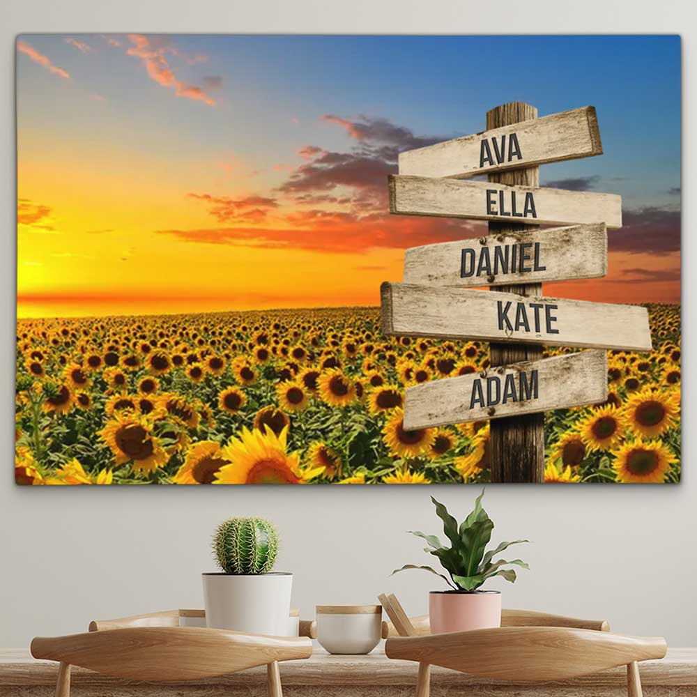 Personalised Canvas "Sunflower"