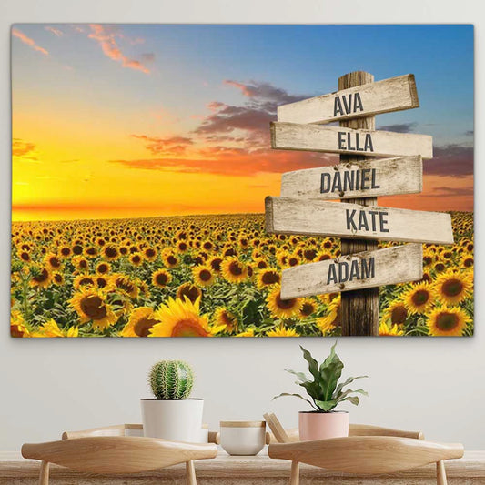 Personalised Canvas "Sunflower"