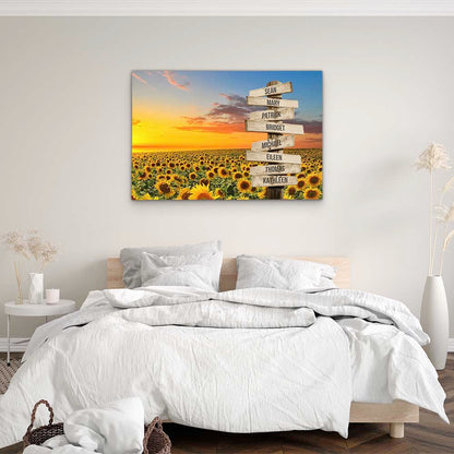 Personalised Canvas "Sunflower"