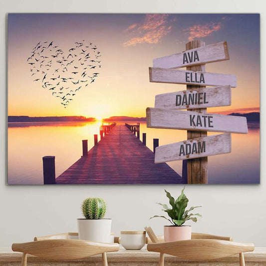 Personalised Canvas "Sunset"