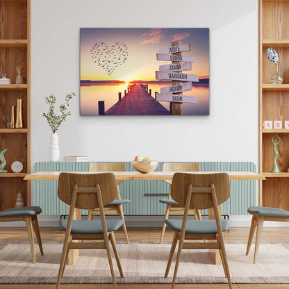 Personalised Canvas "Sunset"