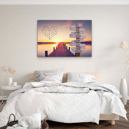 Personalised Canvas "Sunset"