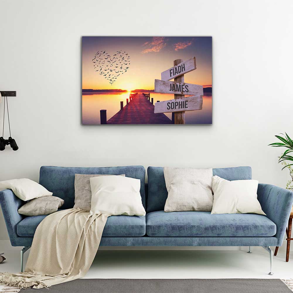 Personalised Canvas "Sunset"