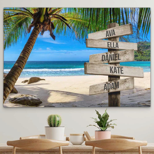 Personalised Canvas "Dream Beach"