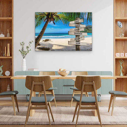 Personalised Canvas "Dream Beach"