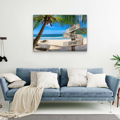 Personalised Canvas "Dream Beach"