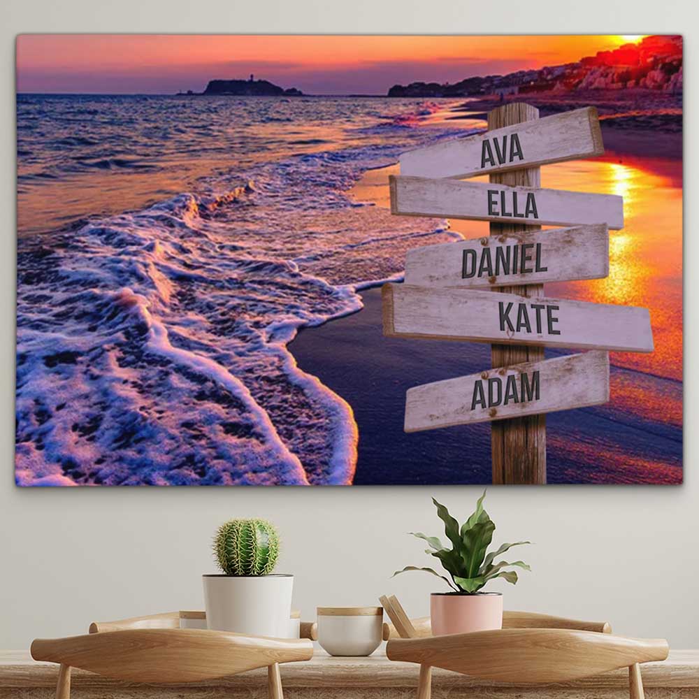 Personalised Canvas "Wave Noise"