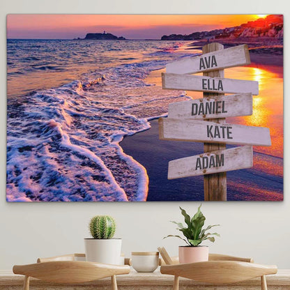 Personalised Canvas "Wave Noise"