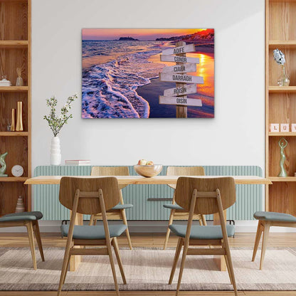 Personalised Canvas "Wave Noise"