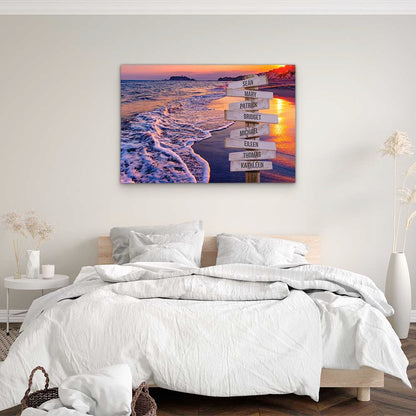 Personalised Canvas "Wave Noise"