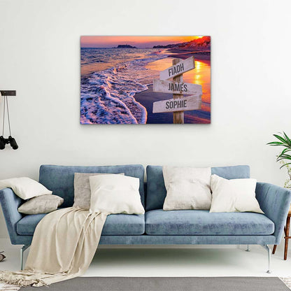 Personalised Canvas "Wave Noise"